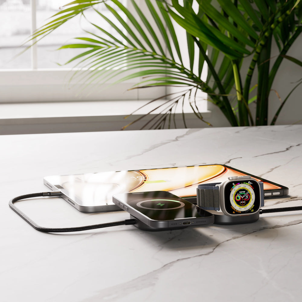Zens Pro 3 Kabelloses Ladegerät 140 Watt MFi-zertifiziert Schwarz