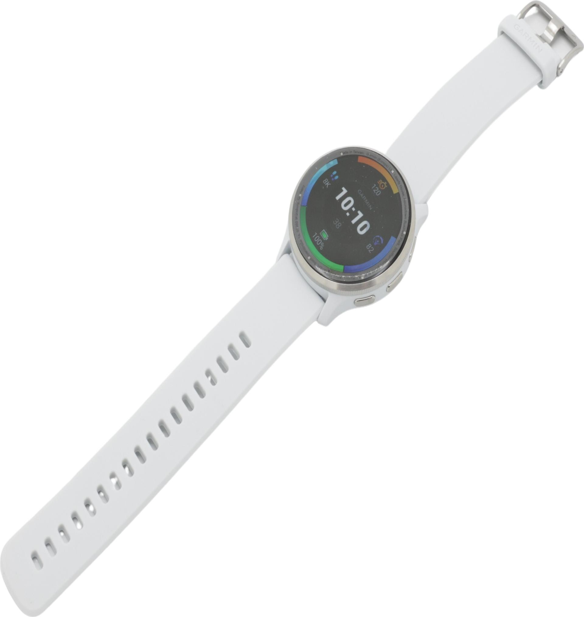 Garmin Venu 3 Smartwatch 45 mm 1,4" AMOLED GPS WLAN Silber, Weiß