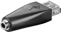 Microconnect USBA/3,5MMAF Kabeladapter 3.5 mm USB 2.0 Schwarz (USBA/3,5MMAF)