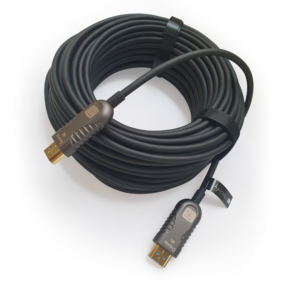Techly ICOC HDMI-HY2-020 HDMI-Kabel mit Ethernet 4K 60Hz 20 m Schwarz