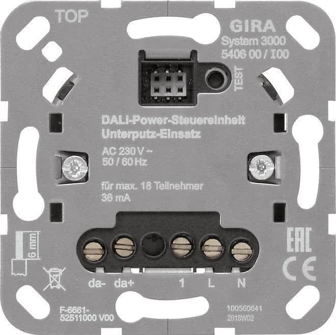 GIRA 540600 540600 S3000 DALI-Power-Steuereinheit UP (540600) (geöffnet)