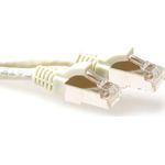 ACT Ivory 20 meter LSZH SFTP CAT6A patch cable snagless with RJ45 connectors. Cat6a s/ftp lszh sng iv 20.00m (FB7420)