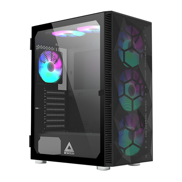 Montech X3 MESH Gaming-Gehäuse Midi Tower ATX Schwarz