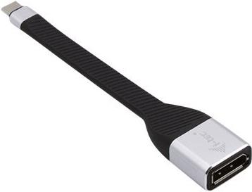 i-tec USB-C auf DisplayPort Flat Adapter 4K/60 Hz 0,11 m Schwarz