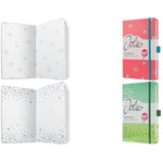 sigel Notizbuch Jolie "Butterfly Confetti Lime", 174 Seiten 135 x 203 mm, liniert, 80 g/qm weißes Papier, Hardcover - 1 Stück (JN347)