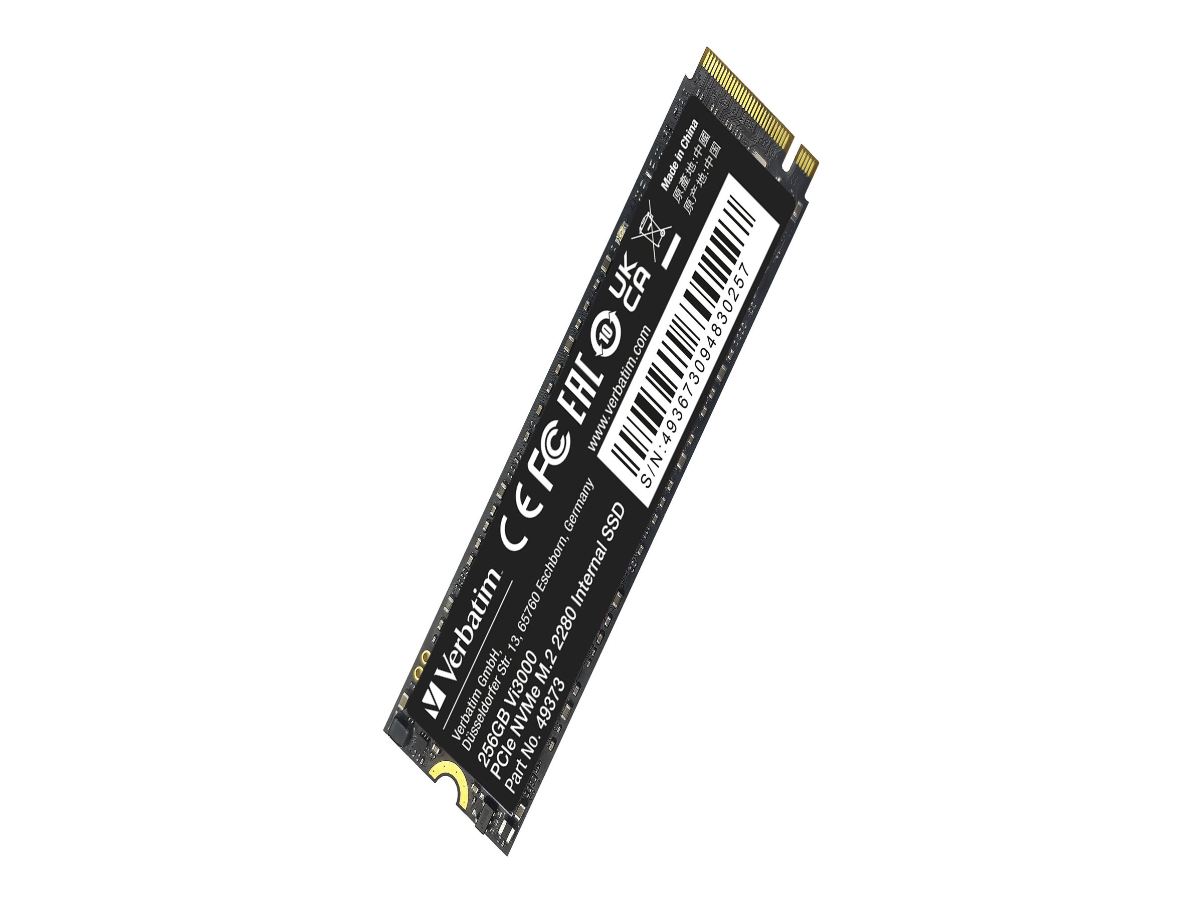 Verbatim Vi3000 256 GB M.2 PCIe 3.0 NVMe SSD