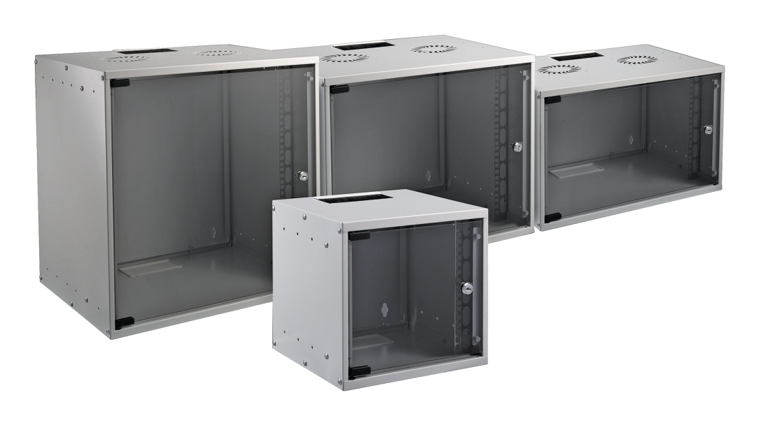 Fronttür für Wandgehäuse BASIC 12HE,Glas, mit Scharnieren und Schloss Hersteller: EFB-Elektronik (WGB-TUR12)