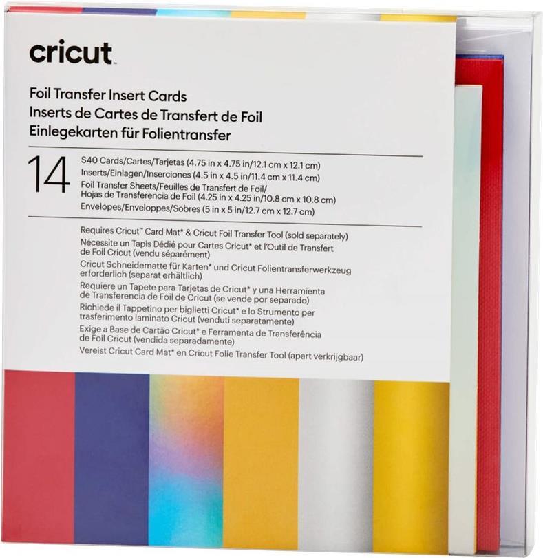 Cricut Insert Cards FOIL Celebration S40 Kartenset Rot, Blau (2009478)