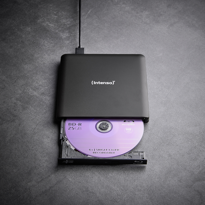 Intenso EOD 500BD Slim Externer Blu-ray Brenner USB 3.2 Gen 1 Schwarz