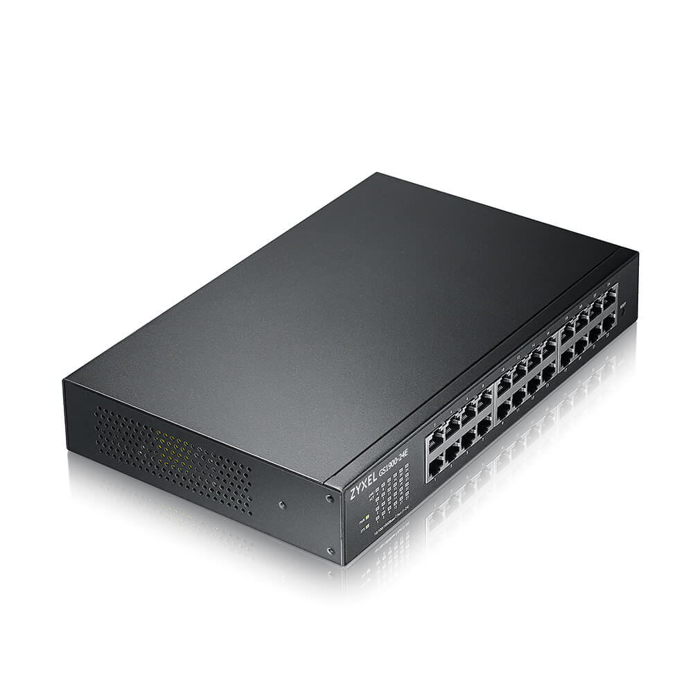 ZyXEL GS1900 Series GS1900-24E Managed Switch 24-Port Gigabit Ethernet Schwarz