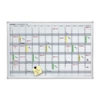Franken Jahreskalender, Plantafel JetKalender® JK703 Weiß Magnet 90 cm x 60 cm