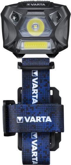Varta WORK FLEX MOTION SENSOR H20 Stirnband-Taschenlampe Schwarz - Blau LED (18648101421)
