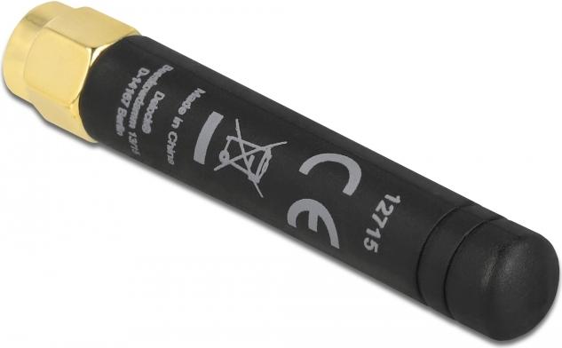 Delock LPWAN 868 MHz Antenne SMA 1,6 dBi Omnidirektional Schwarz