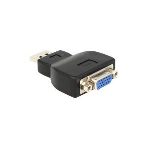 Delock Adapter DisplayPort 1.2 Stecker > VGA Buchse schwarz (65567)