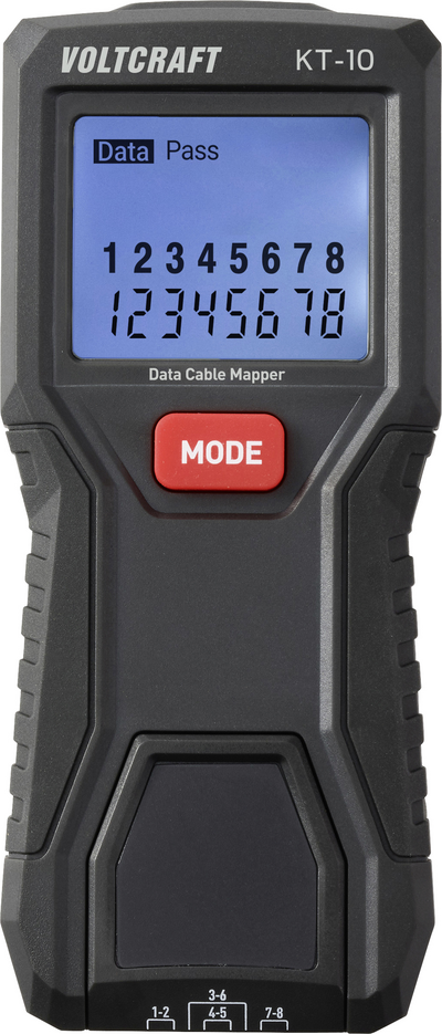 Kabeltester VC-17256120 VOLTCRAFT KT-10 Netzwerk (VC-17256120)