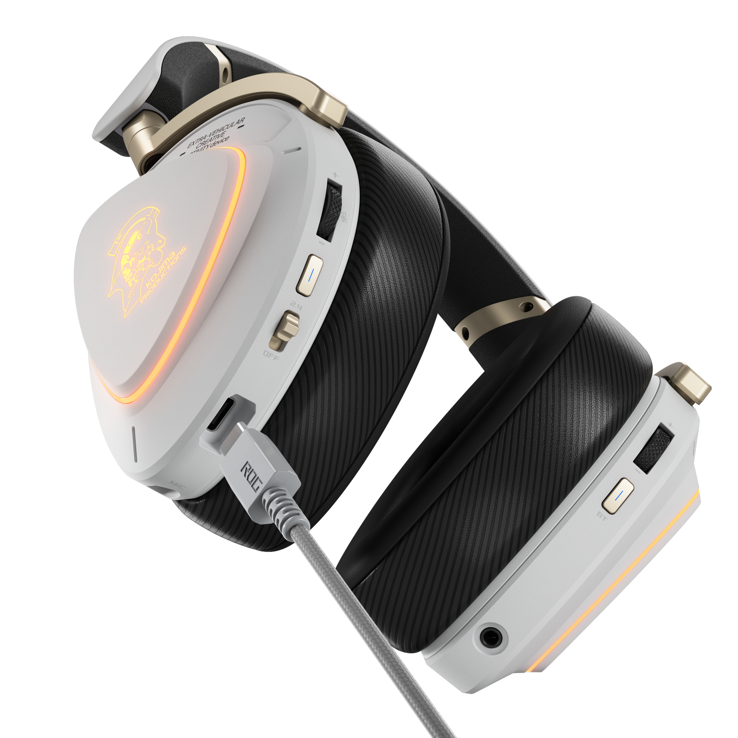 ASUS ROG Delta II KJP Gaming Headset Kabellos Schwarz, Weiß