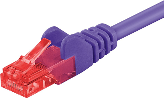 DSIT CAT 6 Netzwerkkabel U/UTP - 2 Meter - Violett - CCA (DC-C68-020)