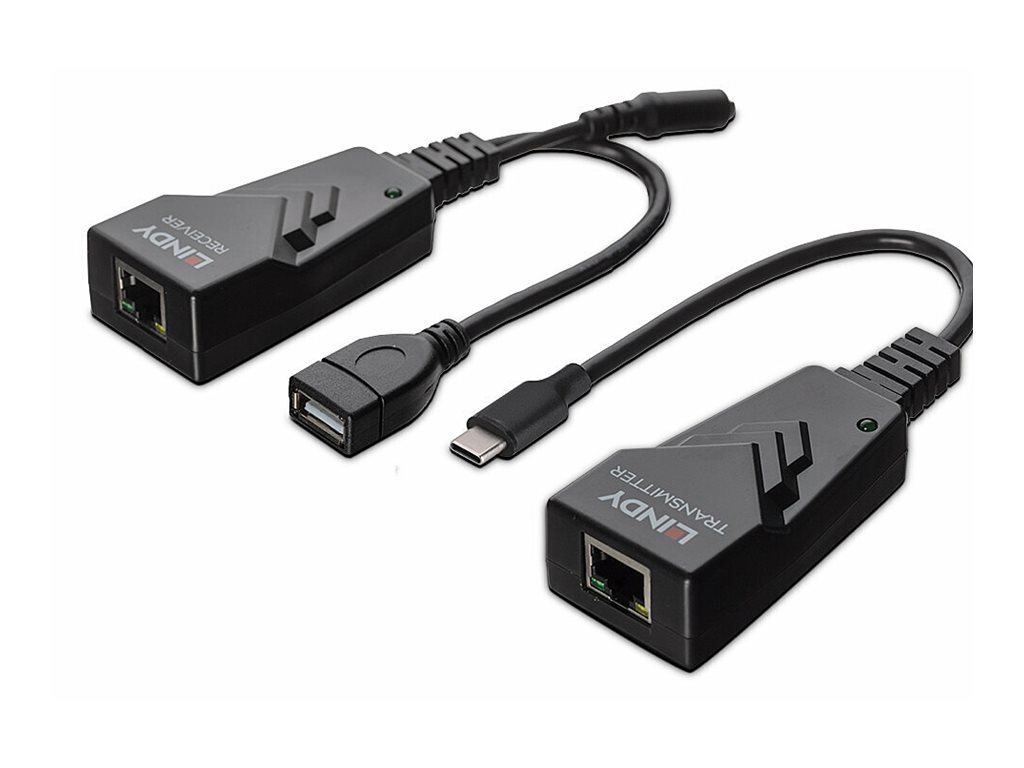 LINDY 43390 Netzwerkextender USB 2.0 Schwarz