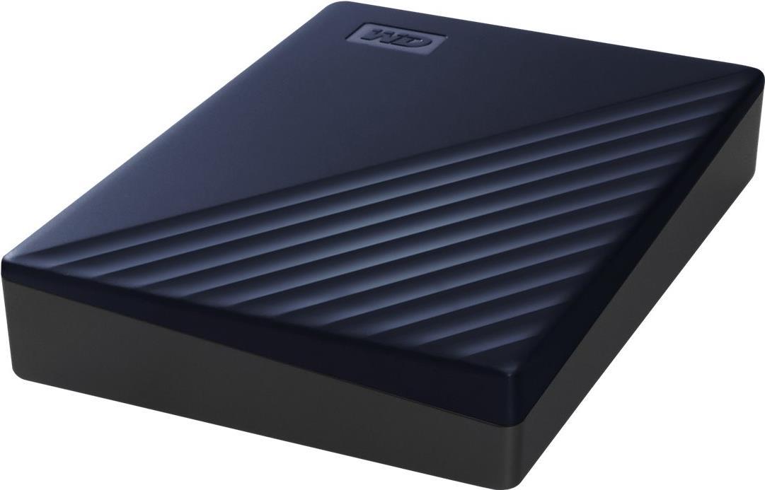 WD My Passport for Mac 4 TB Tragbare externe Festplatte 2,5" USB 3.2 Gen 1 256-Bit-AES Mitternachtsblau
