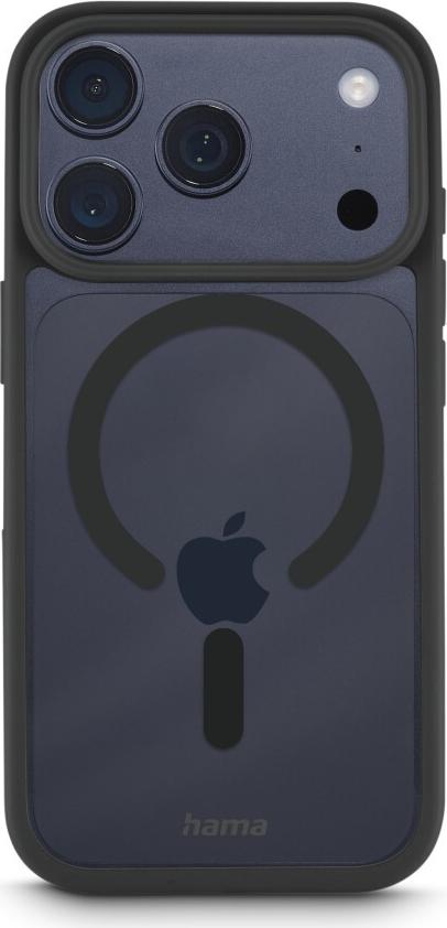 Hama Handyhülle Frame Protect f. iPhone 17 Pro, magnetisch, durchsichtig, Schw (00232425)
