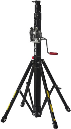 GUIL ELC-720/I - Teleskop-Lift mit Winde & verstellbaren Fuß (Höhe max. 3,50m | Belastbarkeit max. 125kg) (ELC-720/I)