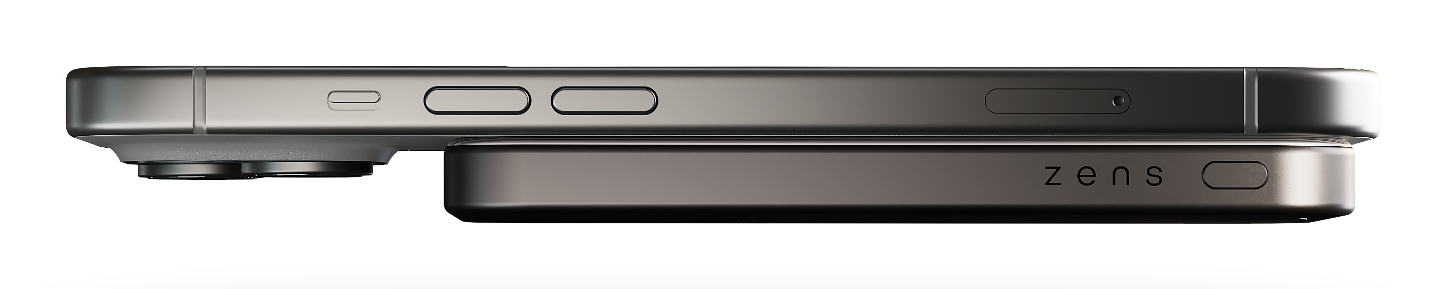 ZENS Pro 1 Induktive Power Bank 5000 mAh 15 W Qi2 Magnetisch Schwarz