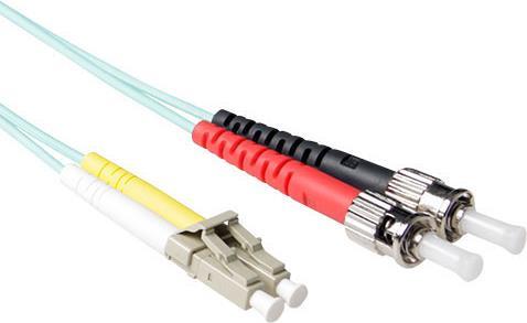 ACT 7 meter LSZH Multimode 50/125 OM3 fiber patch cable duplex with LC and ST connectors. (RL7607)