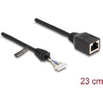 Delock Kabel RJ45 Buchse zu Pfostenbuchse 2,00 mm 8 Pin Cat.5e 23 cm schwarz (88006)