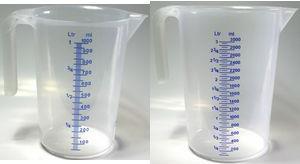 IWH Messbecher, transparent, Inhalt: 3 l aus hochwertigen Polyethylen, öl- und kraftstoffbeständig, - 1 Stück (003303)