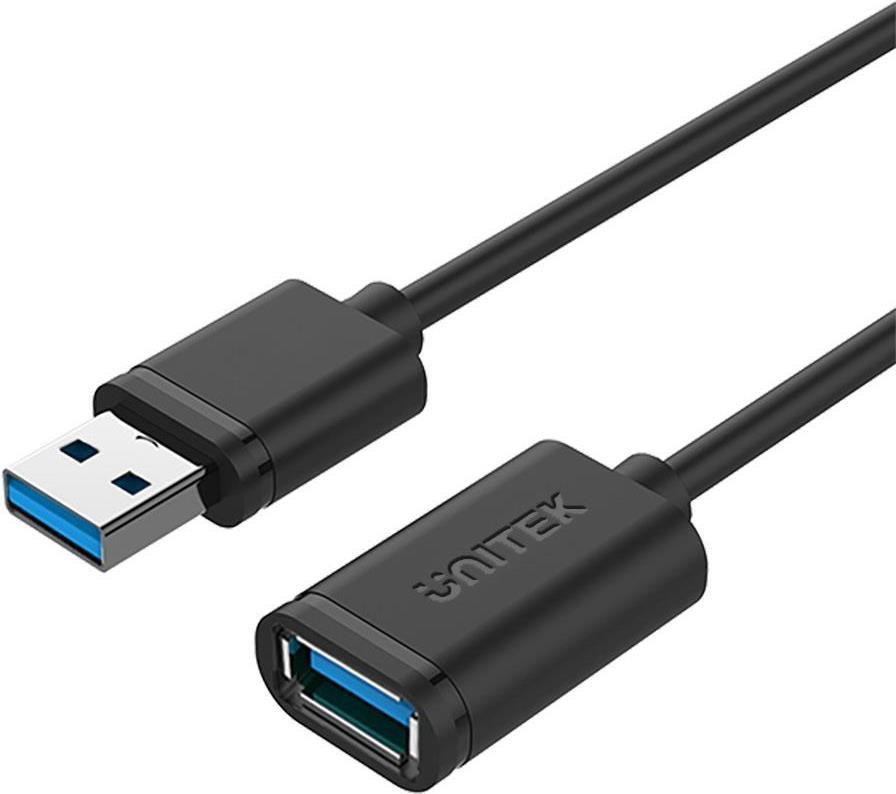 UNITEK Y-C459GBK USB Kabel 2 m USB 3.2 Gen 1 (3.1 Gen 1) USB A Schwarz (Y-C459GBK)