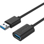 UNITEK Y-C459GBK USB Kabel 2 m USB 3.2 Gen 1 (3.1 Gen 1) USB A Schwarz (Y-C459GBK)