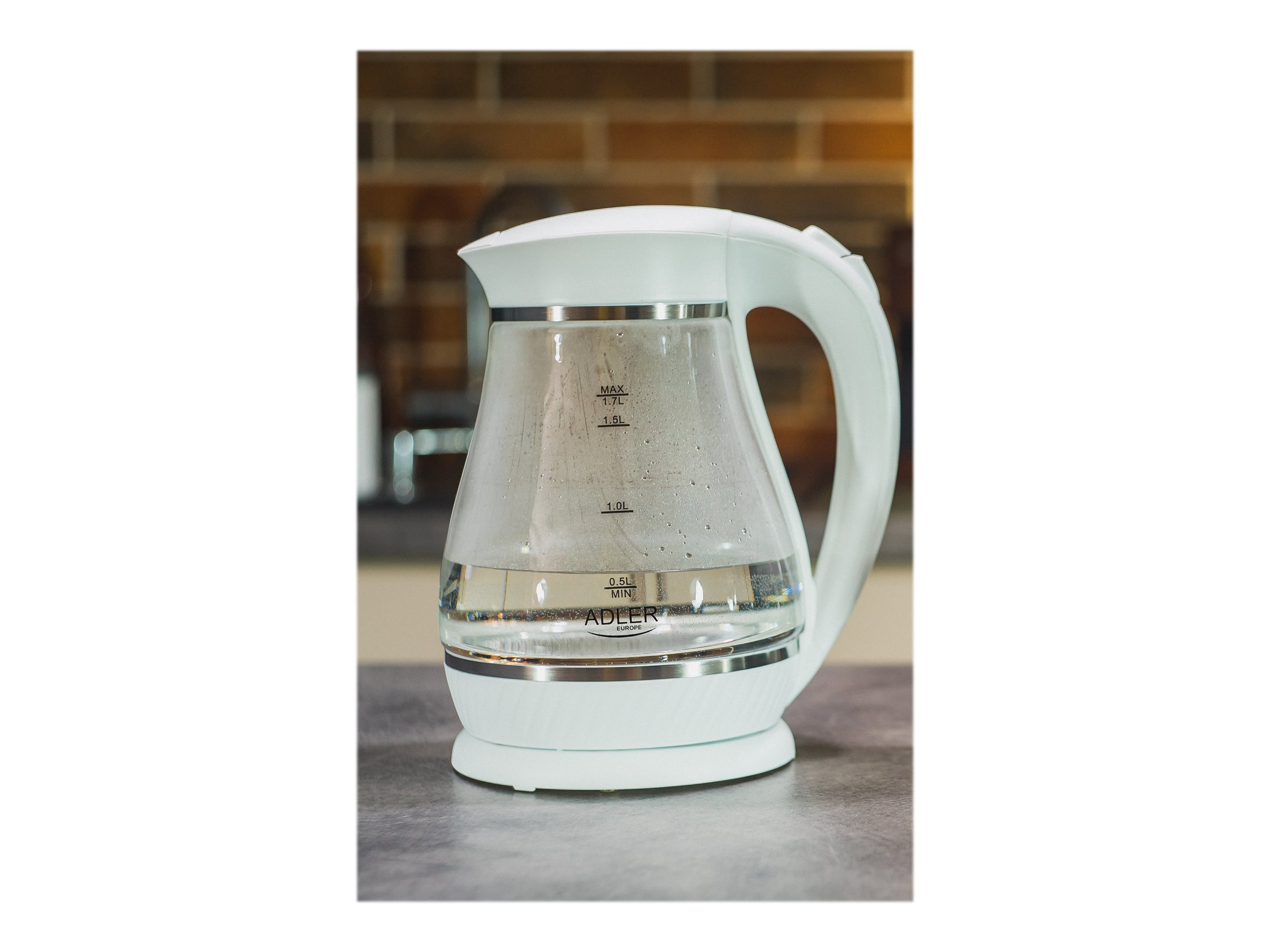 Adler AD 1274 Wasserkocher 1,7 l 2,2 kW Weiß
