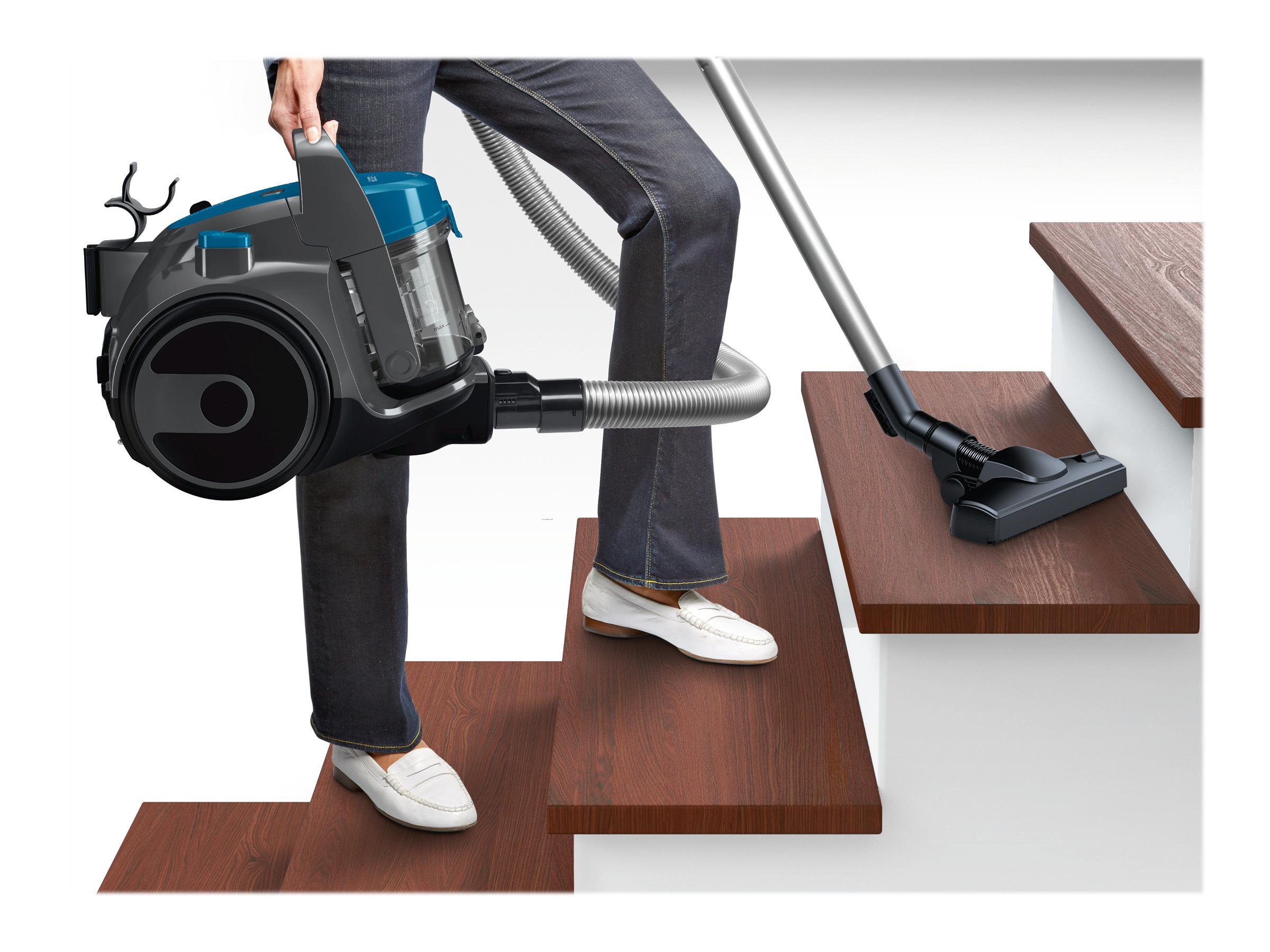 Bosch Serie 2 BGS05A220 Bodenstaubsauger 700 W Beutellos Anthrazitgrau