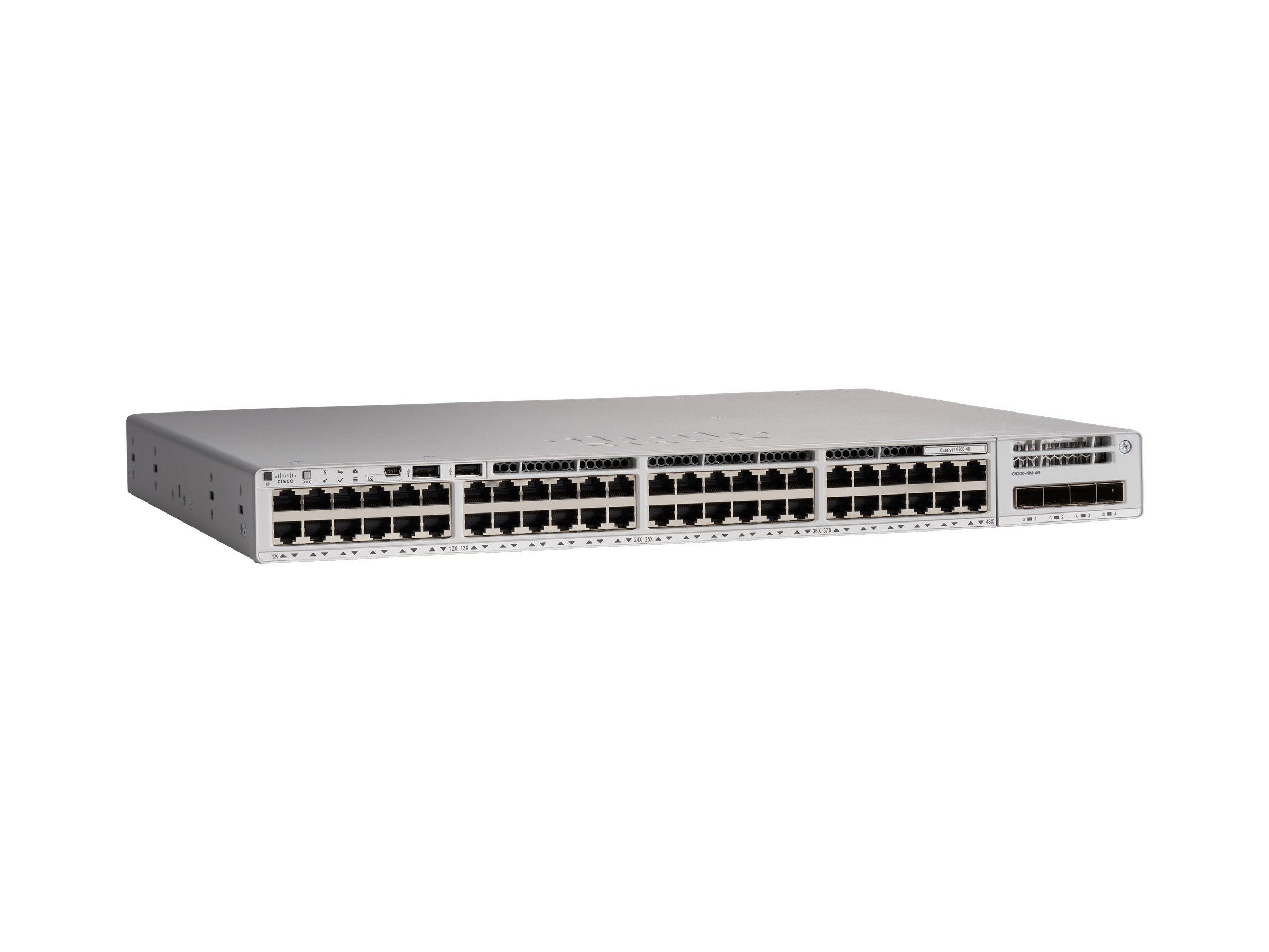 Cisco Catalyst 9200 C9200-48T-A 48 x 10/100/1000 Managed Gigabit Switch Grau