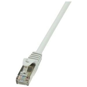 Logilink RJ45 Netzwerk Anschlusskabel CAT 6 F/UTP [1x RJ45-Stecker - 1x RJ45-Stecker] 1 m Grau mit Rastnasens (CP2032S)