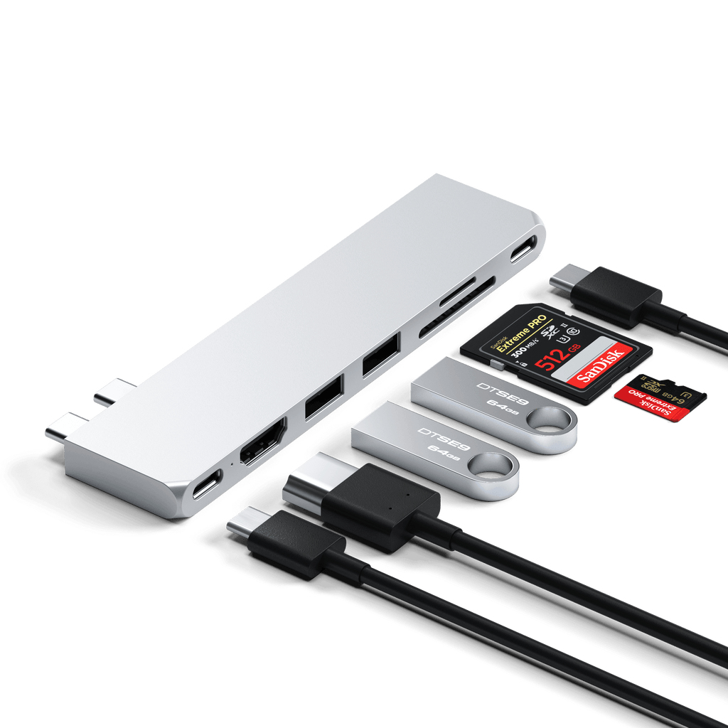 Satechi ST-HUCPHSS Dockingstation USB 3.2 Gen 2 Type-C Silber