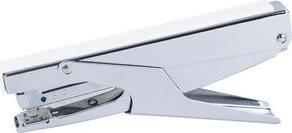 pavo Heftzange, Heftleistung: 16 Blatt, silber / weiß aus Metall, für offene und geschlossene Heftung und - 1 Stück (8052257)