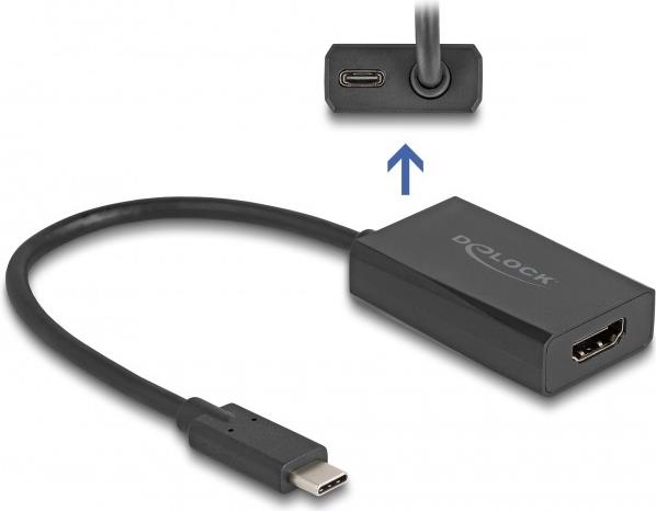 DeLOCK 61058 Videokabel-Adapter 0,15 m USB Typ-C HDMI Schwarz 61058