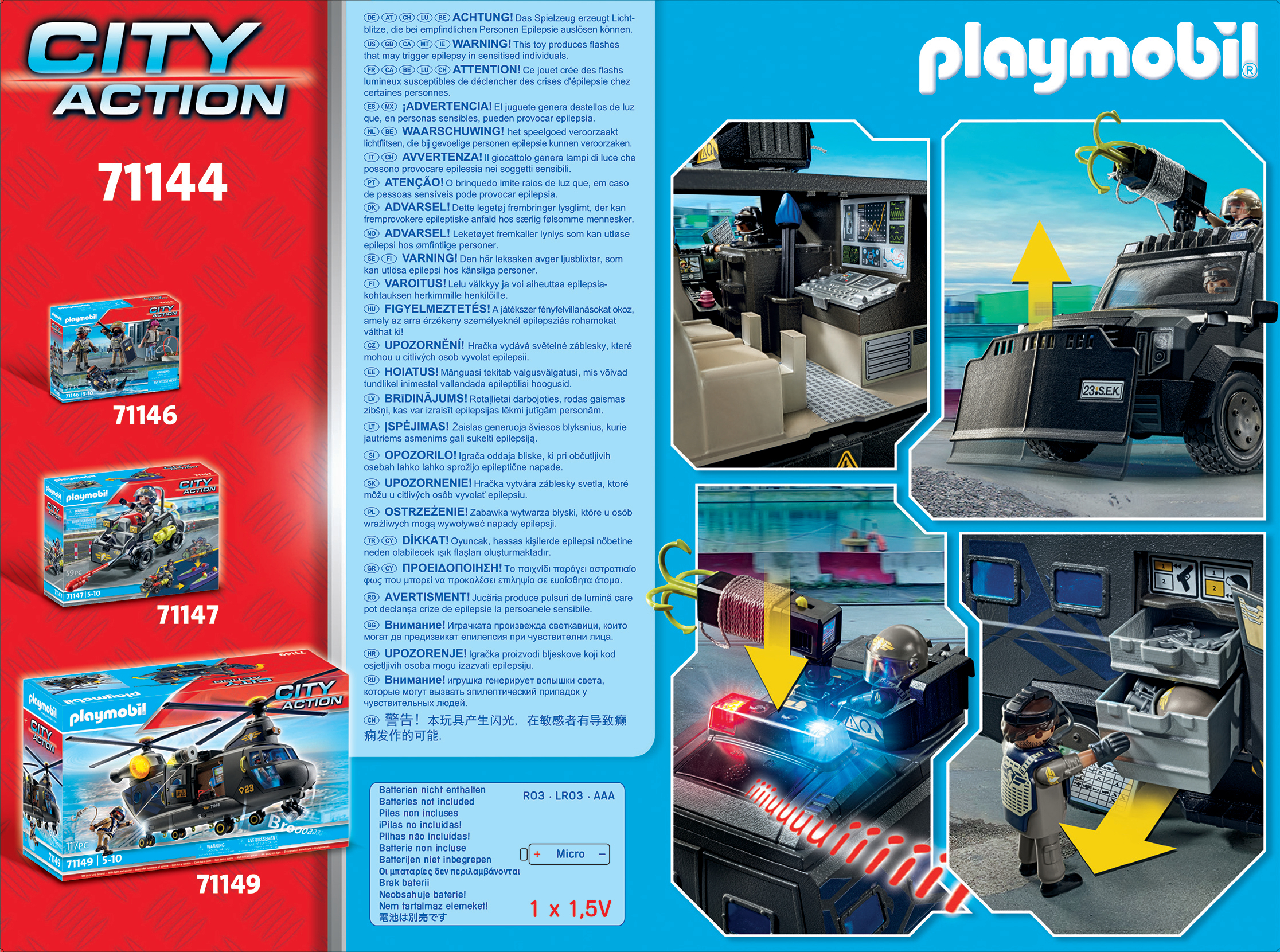 PLAYMOBIL City Action SWAT-Geländefahrzeug Mehrfarbig