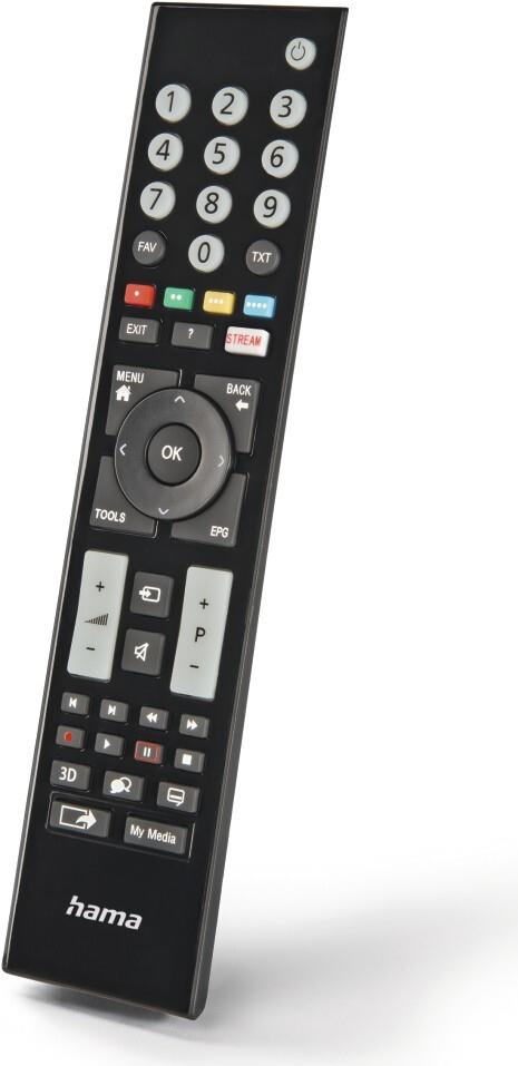 Hama Universal-Fernbedienung für Grundig TVs, IR, lernfähig, leuchtende Tasten (00221065)