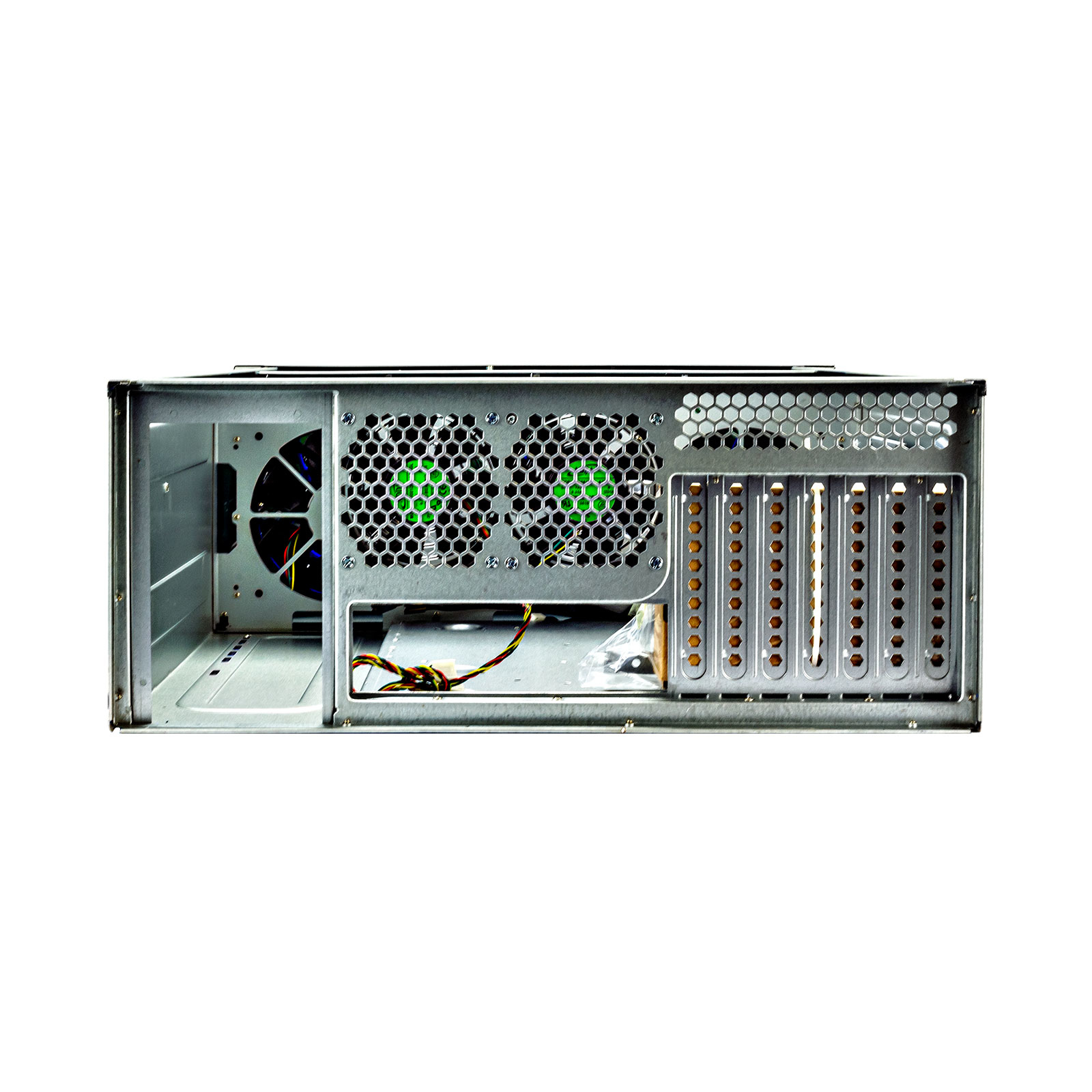 Fantec SRC-4240X07-12G 4U Festplattengehäuse 24x SAS/SATA Hot-Swap USB 2.0 Schwarz, Silber