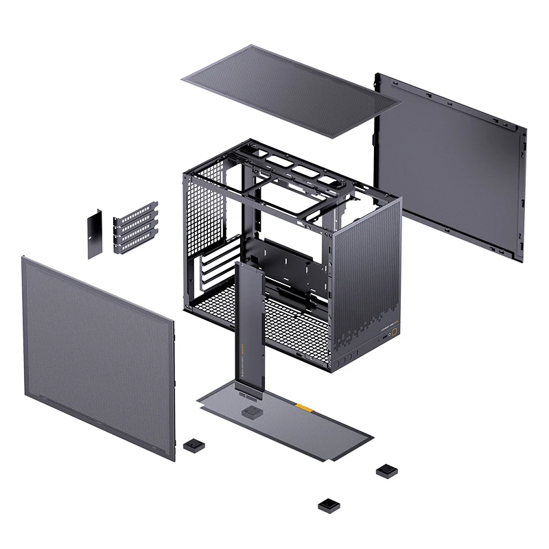 Jonsbo D32 STD Mesh mATX PC-Gehäuse Stahl Schwarz