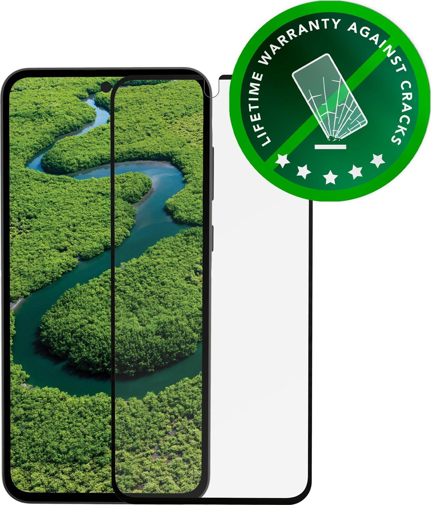 dbramante1928 Eco-Shield Bildschirmschutz Samsung Galaxy A55 Antibakteriell Schwarz/Transparent
