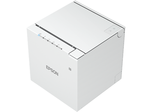 Epson TM-m30III, USB, USB-C, Ethernet, 8 Punkte/mm (203dpi), Cutter, weiß Bondrucker, Thermodirekt, 8 Punkte/mm (203dpi), variable Papierbreite (58/80mm), Druckbreite (max.): 72mm, Rollendurchmesser (max.): 83mm, Geschwindigkeit (max.): 300mm/Sek., USB (Typ B), USB-C, Ethernet, Micro SD-Slot, Cutter, weiß (C31CK50111)