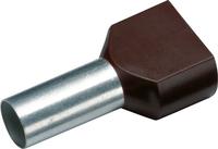 Cimco 187708 Zwillings-Aderendhülse 1.5 mm² Teilisoliert Schwarz 100 St. (187708)