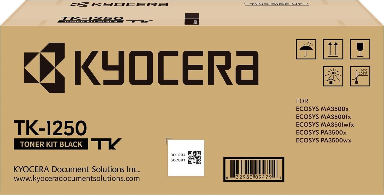 Kyocera Original TK-1250 Toner schwarz 3000 Seiten (1T0C3H0NL0)