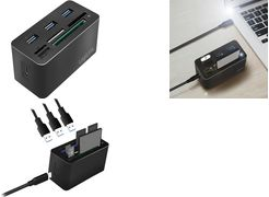 LogiLink CR0046 Notebook-Dockingstation & Portreplikator Verkabelt USB 3.2 Gen 1 (3.1 Gen 1) Type-C Schwarz (CR0046)