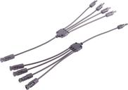 shiverpeaks ®-PV4 T-Adapterkabel Set, 4/1, 6mm², schwarz/schwarz, 30cm (BS02-21054)