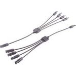 shiverpeaks ®-PV4 T-Adapterkabel Set, 4/1, 6mm², schwarz/schwarz, 30cm (BS02-21054)