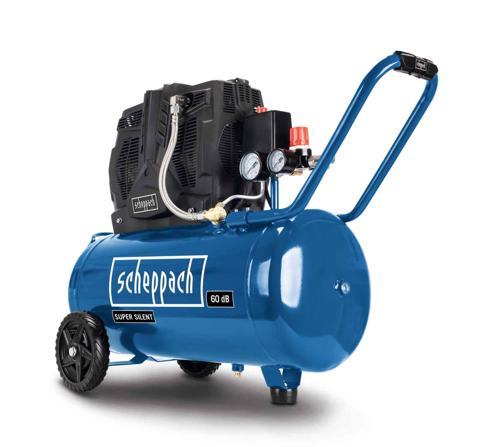 Scheppach Druckluft-Kompressor HC51Si 50 l 8 bar 1500 W Schwarz, Blau